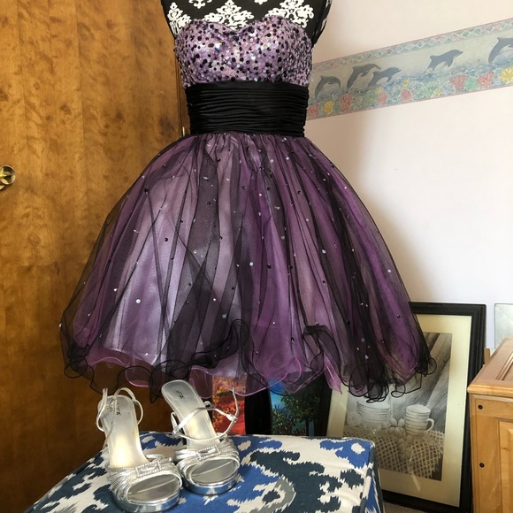 Alyce Designs Purple Prom/Homecoming Dress - Picture 1 of 8